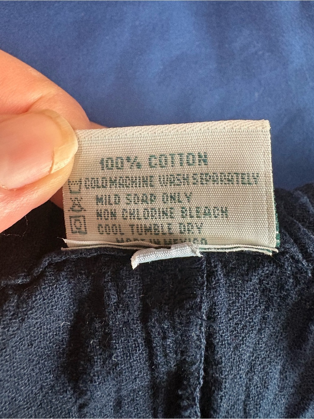 Oh My Gauze Blue Cotton Gauze Wide Leg Cropped Pants Womens Size 2 Lagenlook - Picture 4 of 8